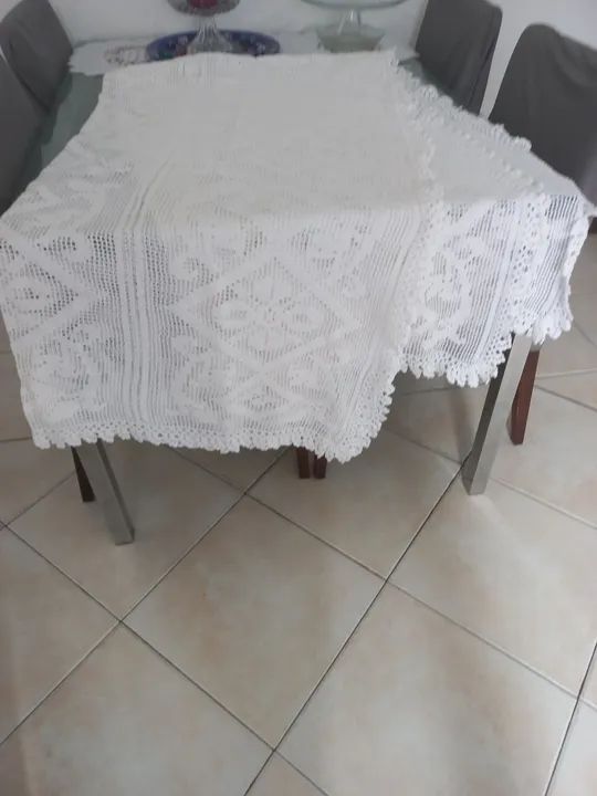 Toalha de Mesa Crochê - Foto 2