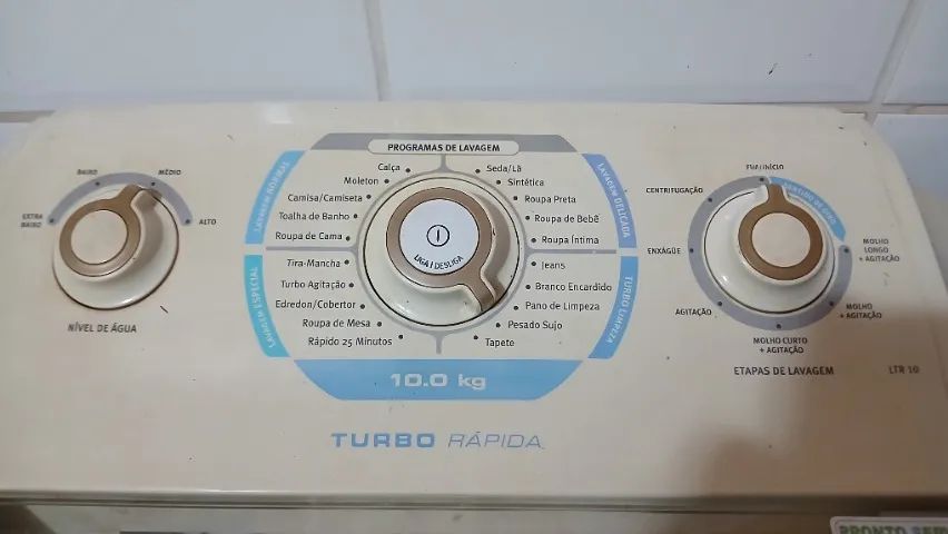 Máquina de lavar roupa Electrolux 10kg    LT10 100v - Foto 2