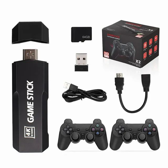 Game Stick GD10 X2 4K com Dois Controles e Entrega Hoje! - Foto 3