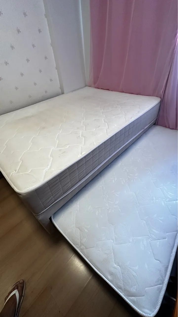 Cama Box Topázio com Auxiliar + Molas Ensacadas - Semi Nova! - Foto 2