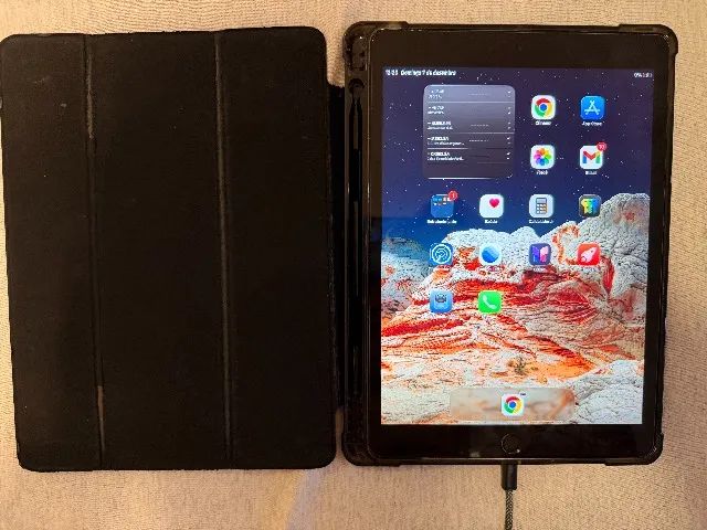 Tablet Apple iPad 9 Geração 256GB Wi-fi 2022 Tela 10,9  - Usado - 100% Funcionando - Prata - Foto 6