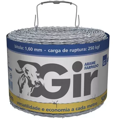 Arame Farpado Gerdau 250 mts e 500 mts