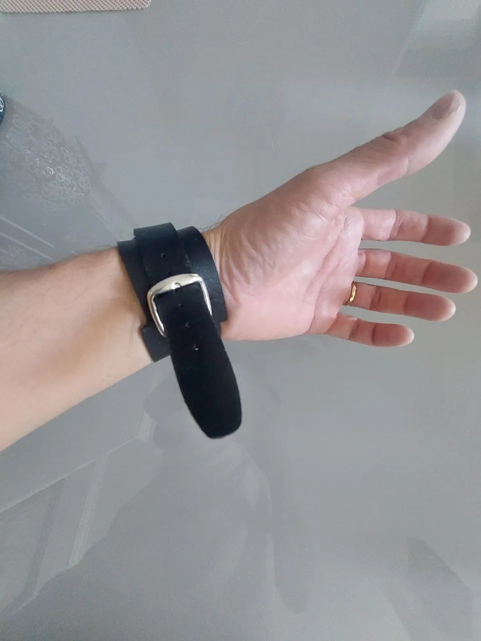 Pulseira de Couro com Nome em Metal da banda Megadeth. - Foto 5