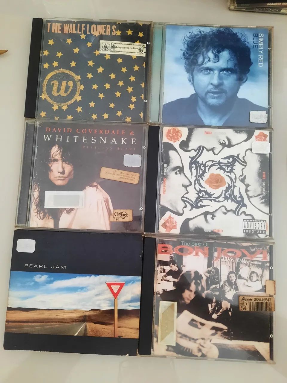 CDs de Música - The Wallflowers, Whitesnake, Pearl Jam, Bon Jovi e Simply Red entre outros