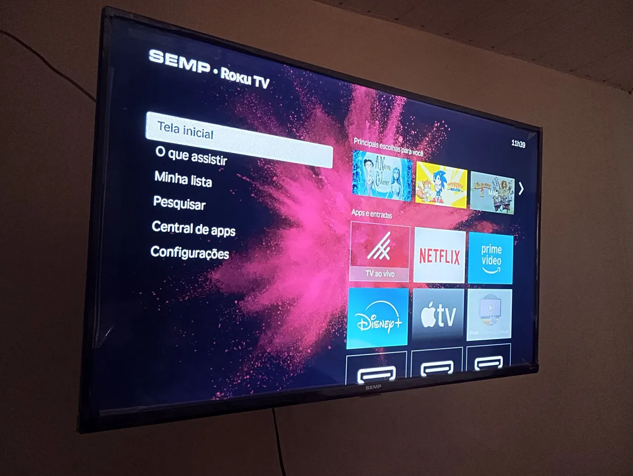 TV Semp Roku Smart 4K oportunidade