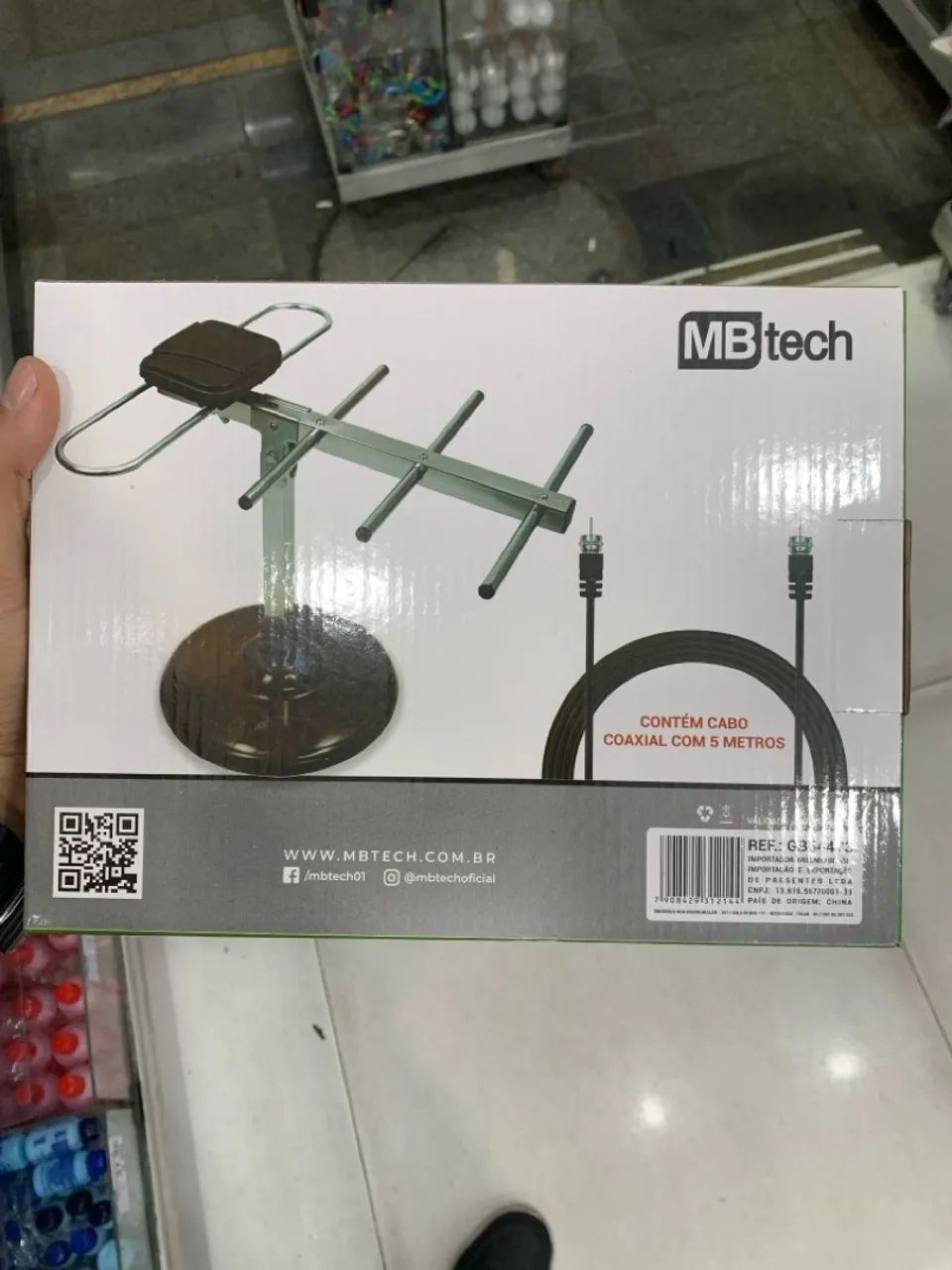 Antena Digital externa HDTV MB Tech 5 metros  - Foto 2