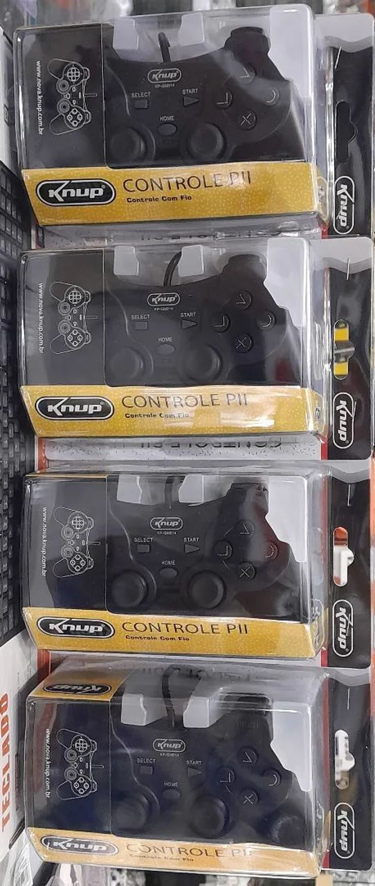 Controle P2 Knup com fio - Ótimo para Diversão!