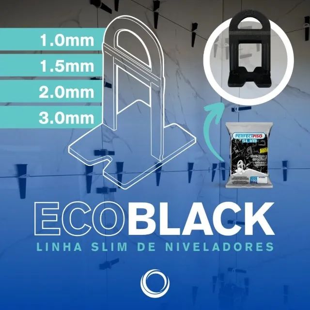 Espaçador Nivelador - Eco - Black - 1.000 Clips Pefectpiso - Foto 2