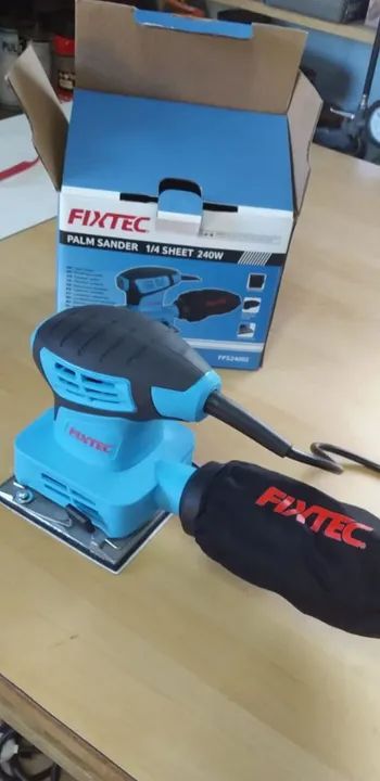 Lixadeira orbital treme treme fixtec zero nova na caixa! - Foto 2