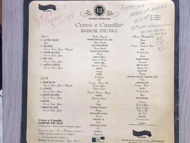 Disco de vinil grupo Cravo e Canela  - Foto 2