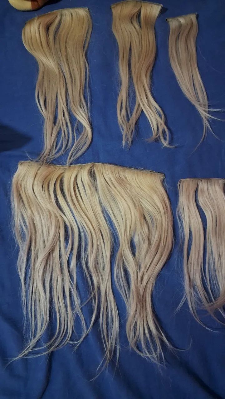 Mega Hair Cabelo Humano Loiro Claro - Foto 3