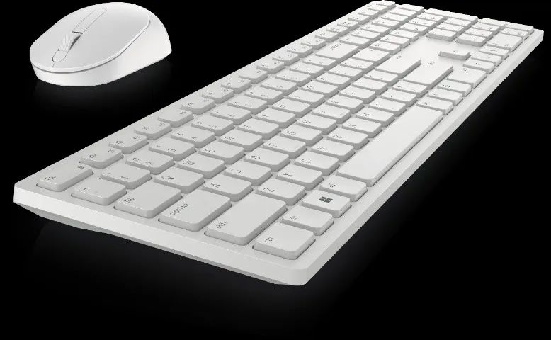 Teclado e mouse Dell Pro - KM5221W - Português (Brasil) - Branco - Foto 3