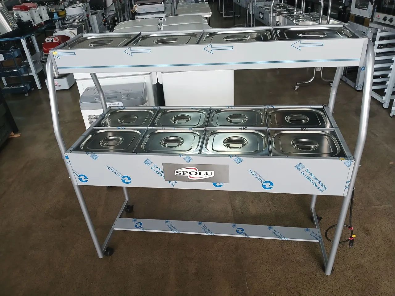 Buffet Combinado Spolu 8 Cubas Quentes 4 Cubas frias