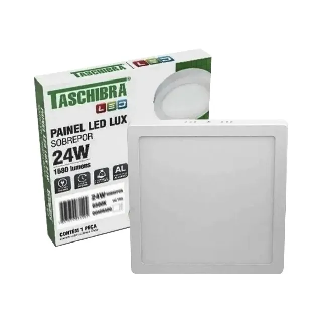 PAINEL LED QUAD SOBR TASCHIBRA 24W BIV 6500K
