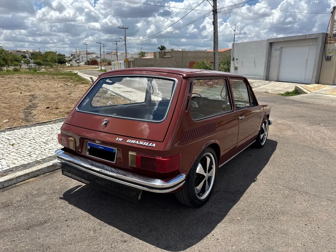 VW Brasília 1974 Placa Preta