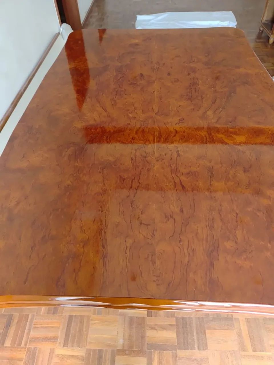 Mesa com 4 cadeiras captonê estilo Luis XV - Foto 5