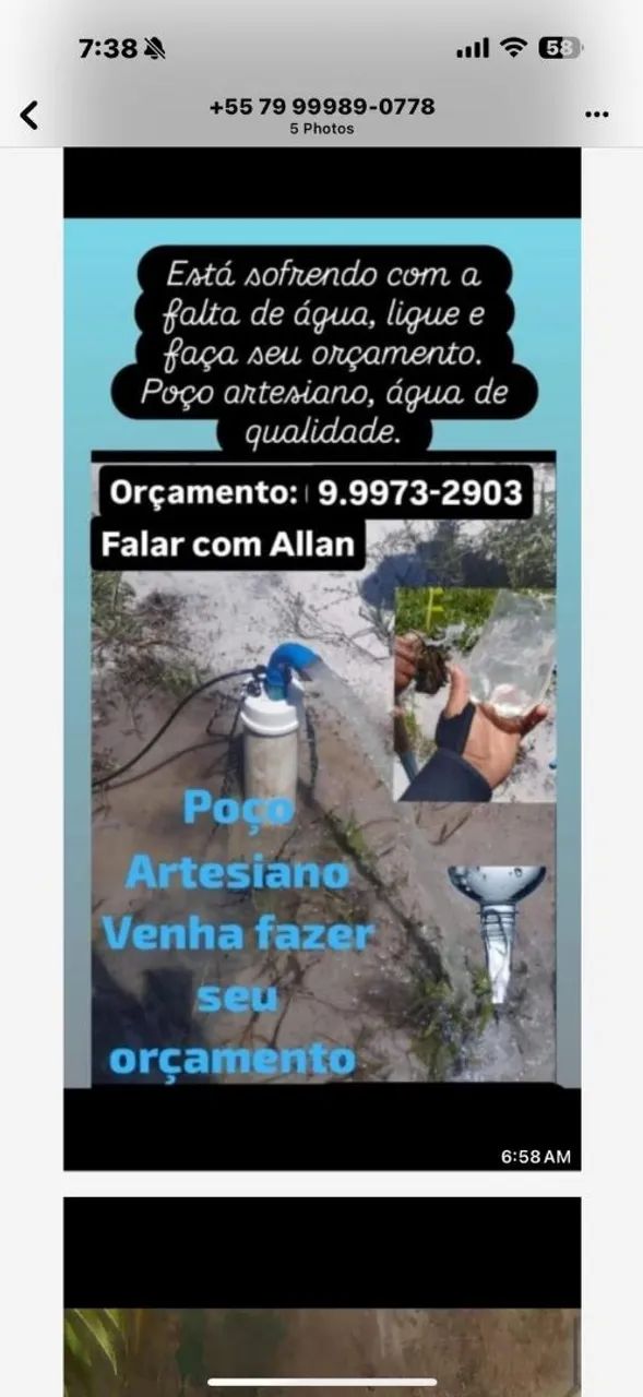 Poço artesiano,venha fazer o seu 