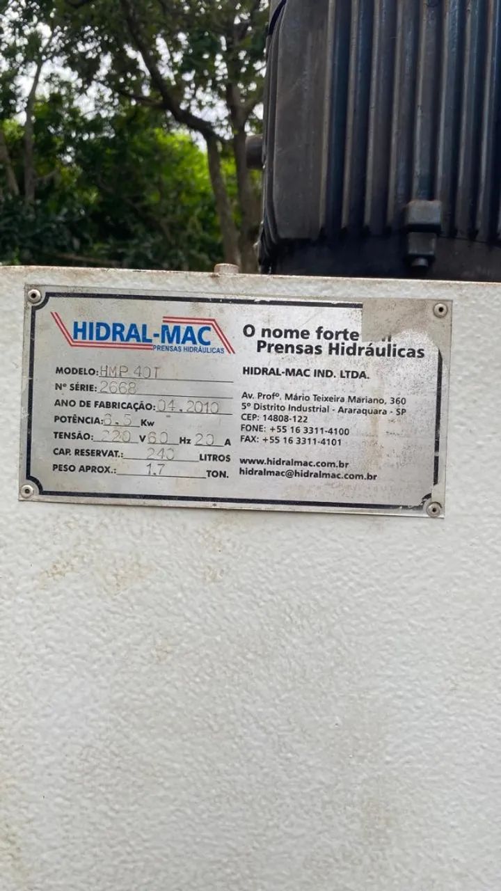 PRENSA HIDRÁULICA TIPO C 40 Ton Hidral  - Mac  - Foto 2