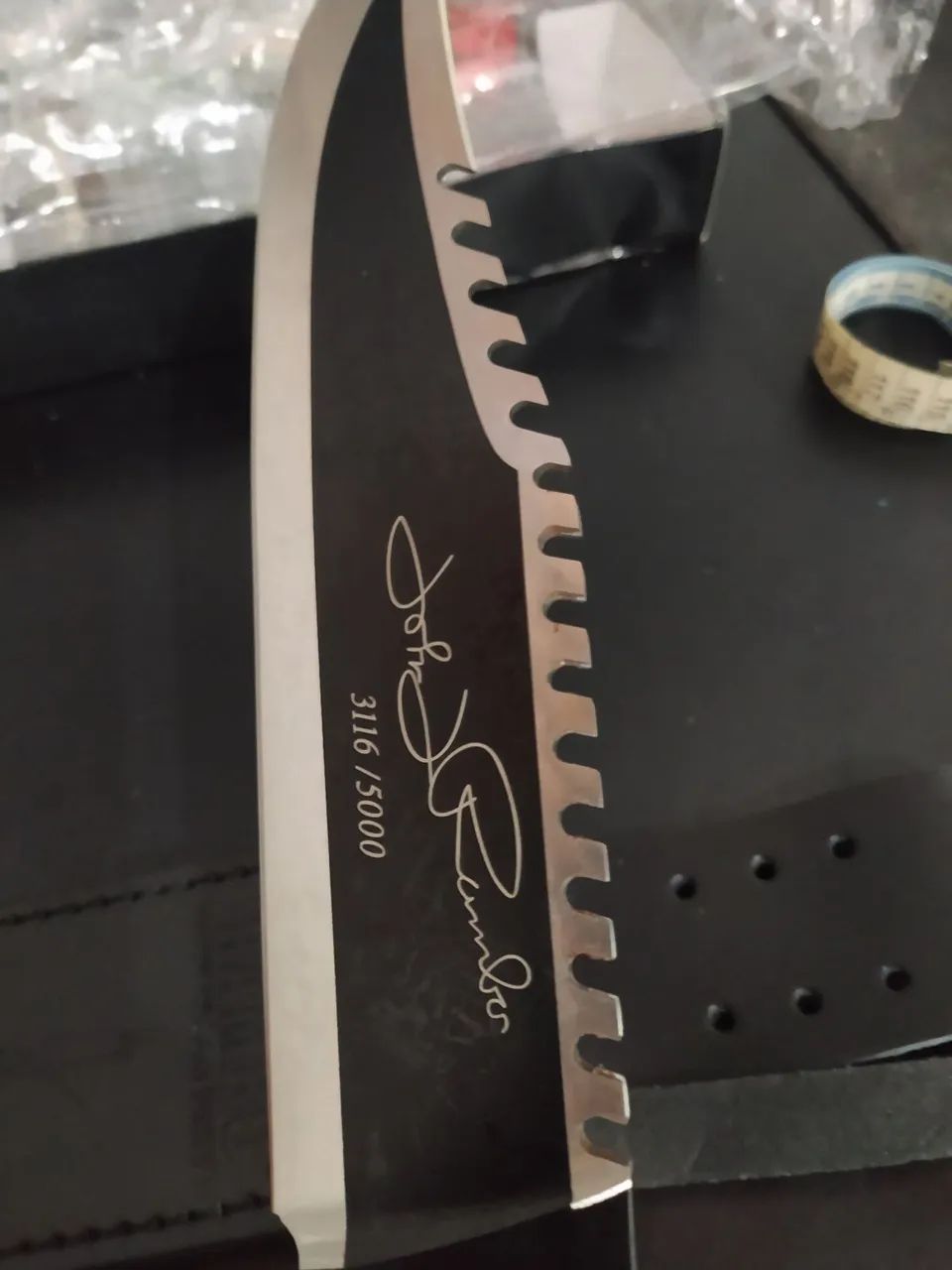 Faca do Rambo 2 First blood com bainha e assinatura certificado de autenticidade  - Foto 4