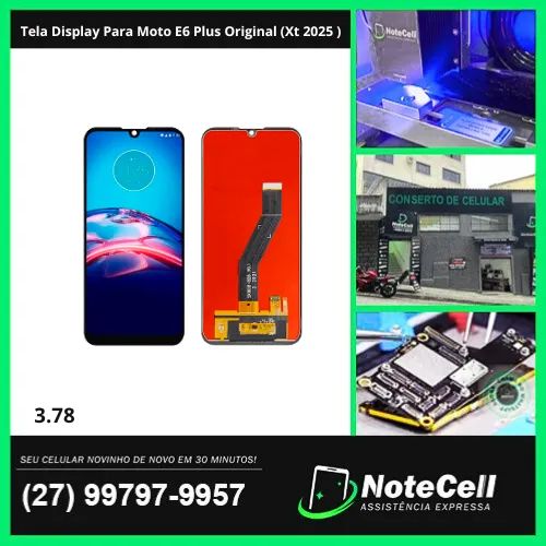 Tela Display Para Moto E6 Plus Original (Xt 2025 )- Instalação Expressa Em 30 Minutos!