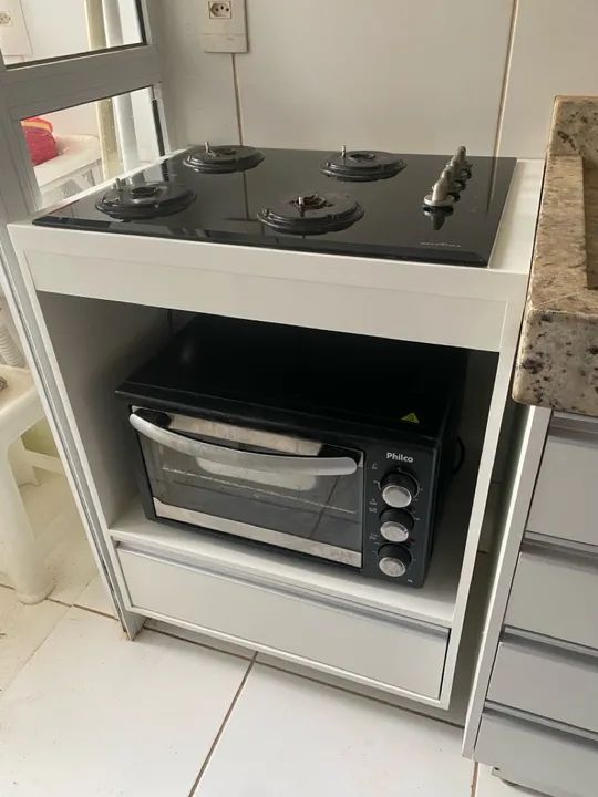 Armário de mdf para cooktop de 4 bocas  - Foto 2