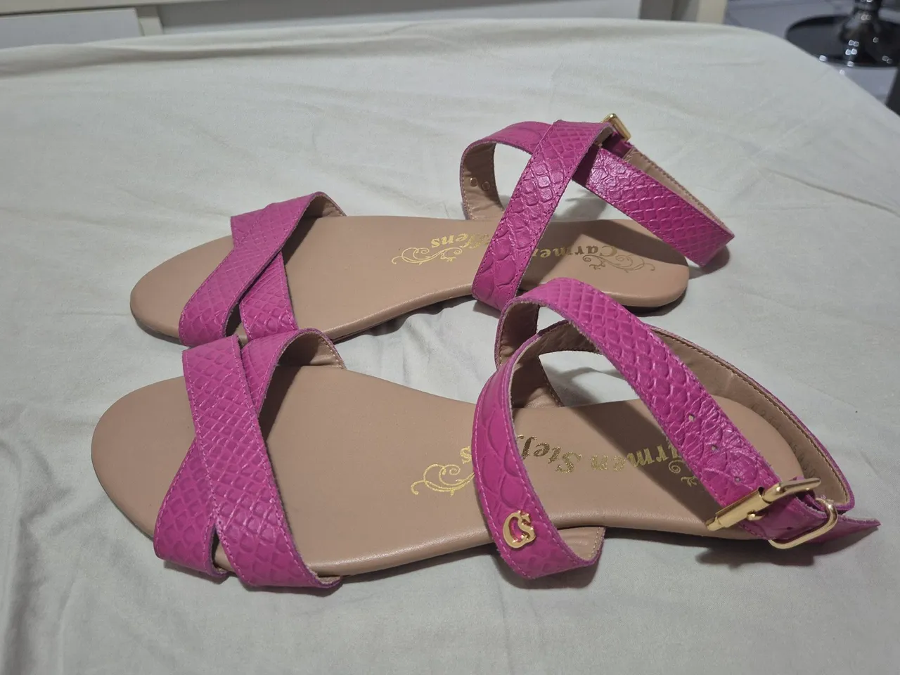 Sandália Rasteira Carmen Steffens Rosa