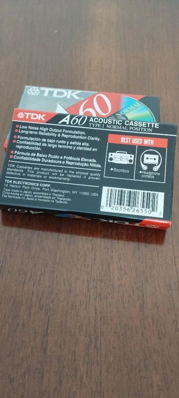 Fitas K7 TDK A60 - Vintage - Foto 2