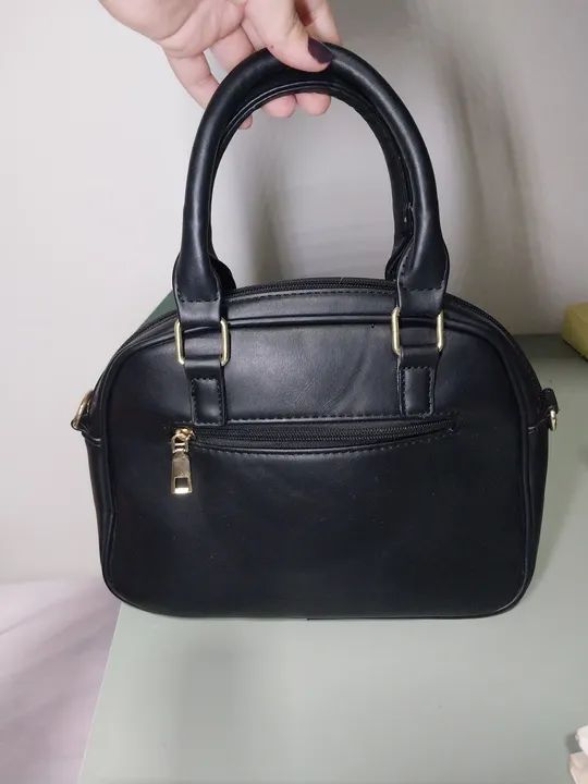 Bolsa de mão feminina preta
