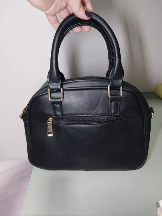 Bolsa de mão feminina preta