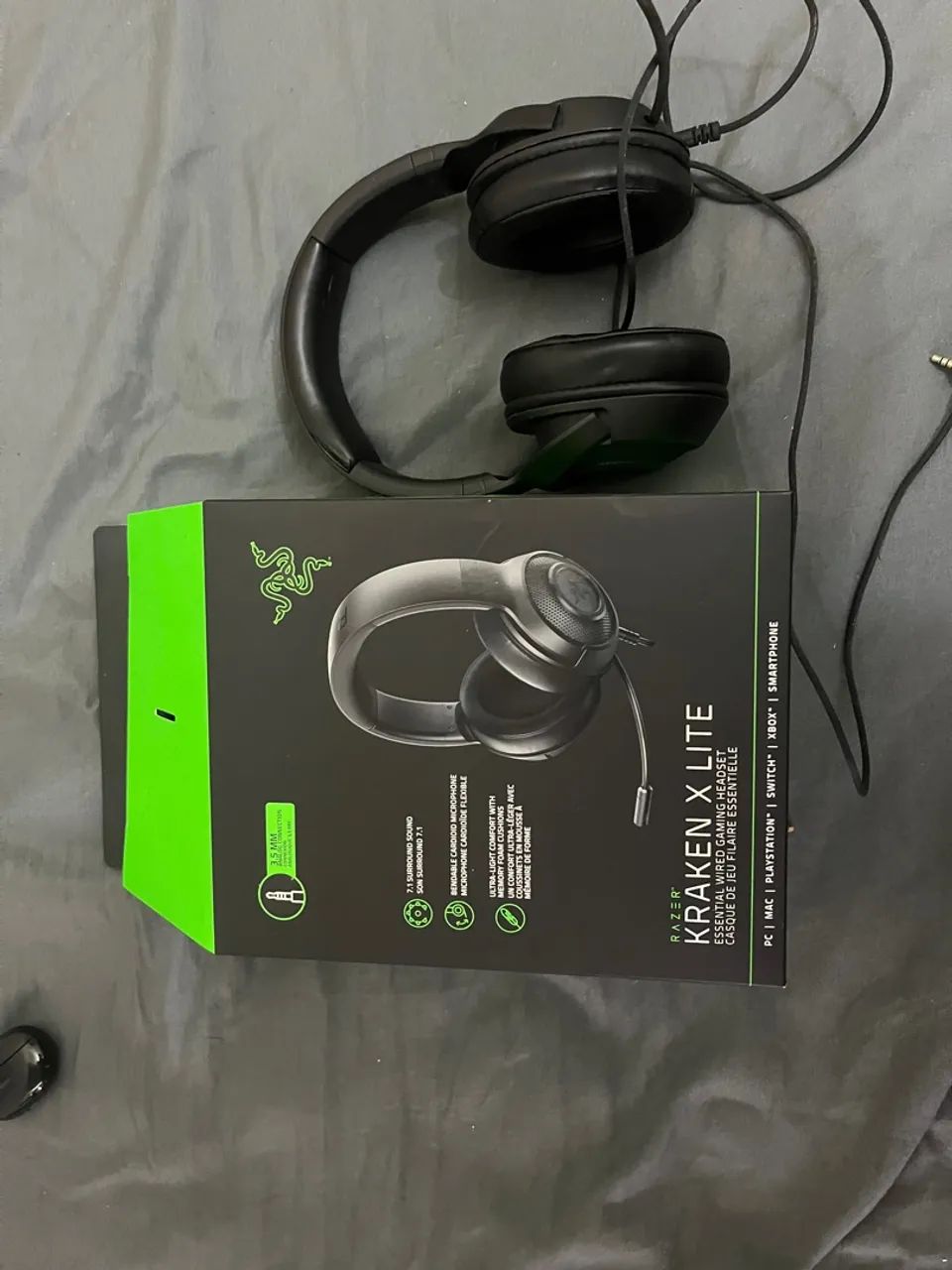 Razer Kraken X Lite usado poucas vezes, em perfeito estado  - Foto 3