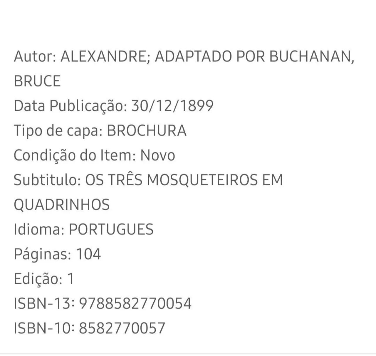 Os 3 mosqueteiros em HQ - Foto 2