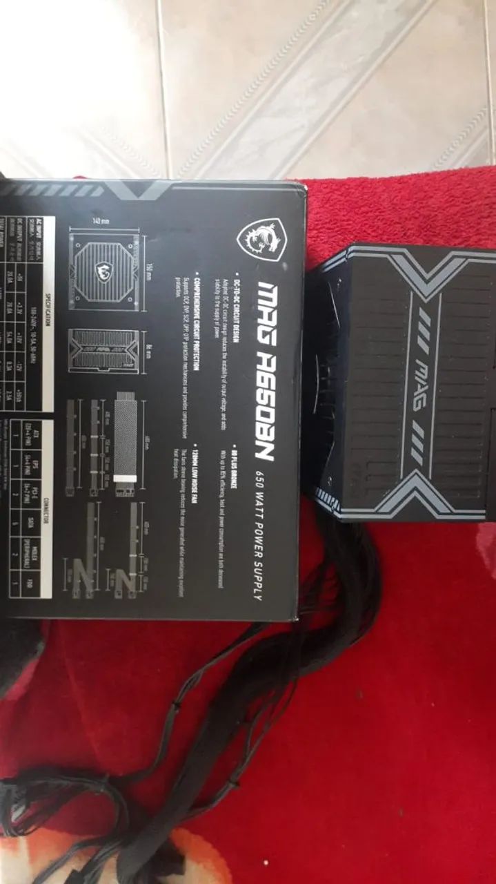 FONTE 650W MSI - QUEIMADA - Foto 2