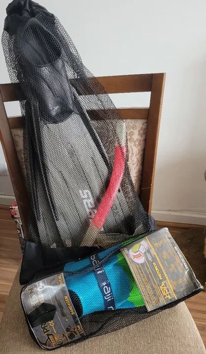 Conjunto 2 pés de pato e mini prancha - Foto 2