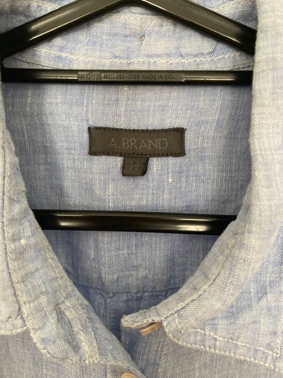 Camisa de linho azul Abrand  - Foto 3