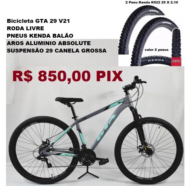 Bicicleta 29 Mtb Pneus kenda GTA 
