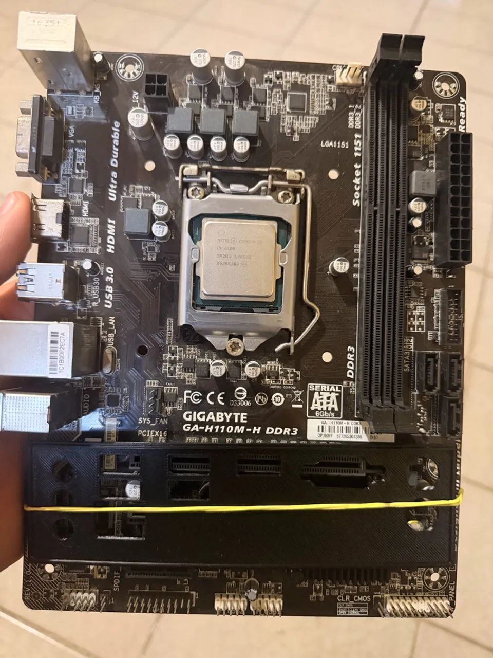 H110M DDR3+ I3 6100 FUNCIONANDO SINGLE