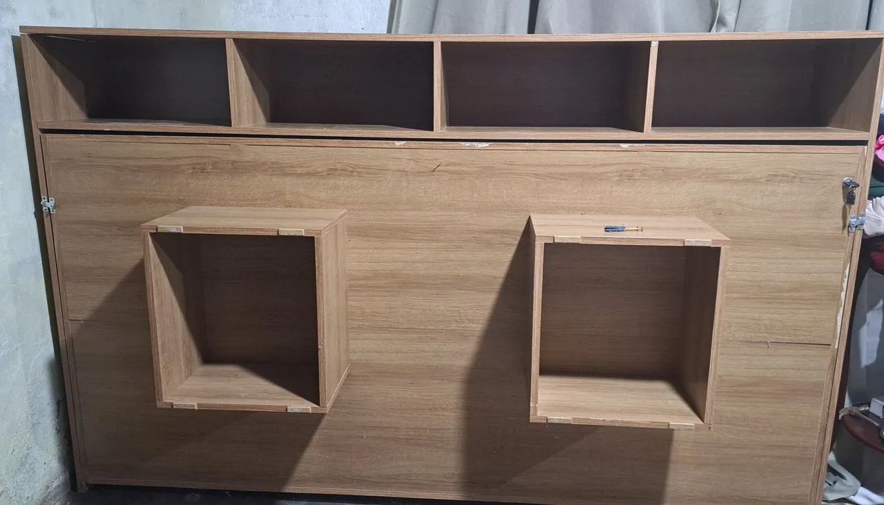 Cama de solteiro dobrável/retrátil + colchão