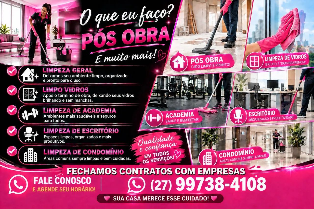 Faço limpeza em geral