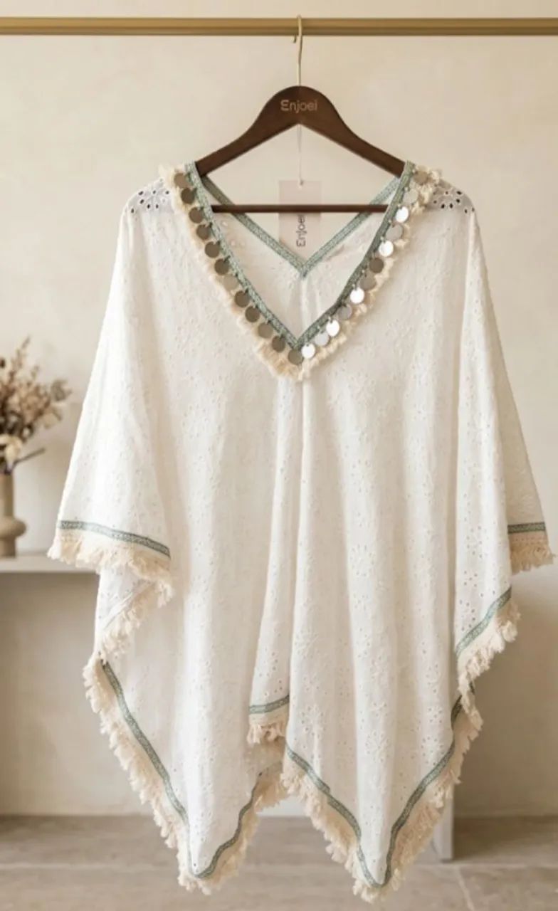 Blusa Poncho indiana 