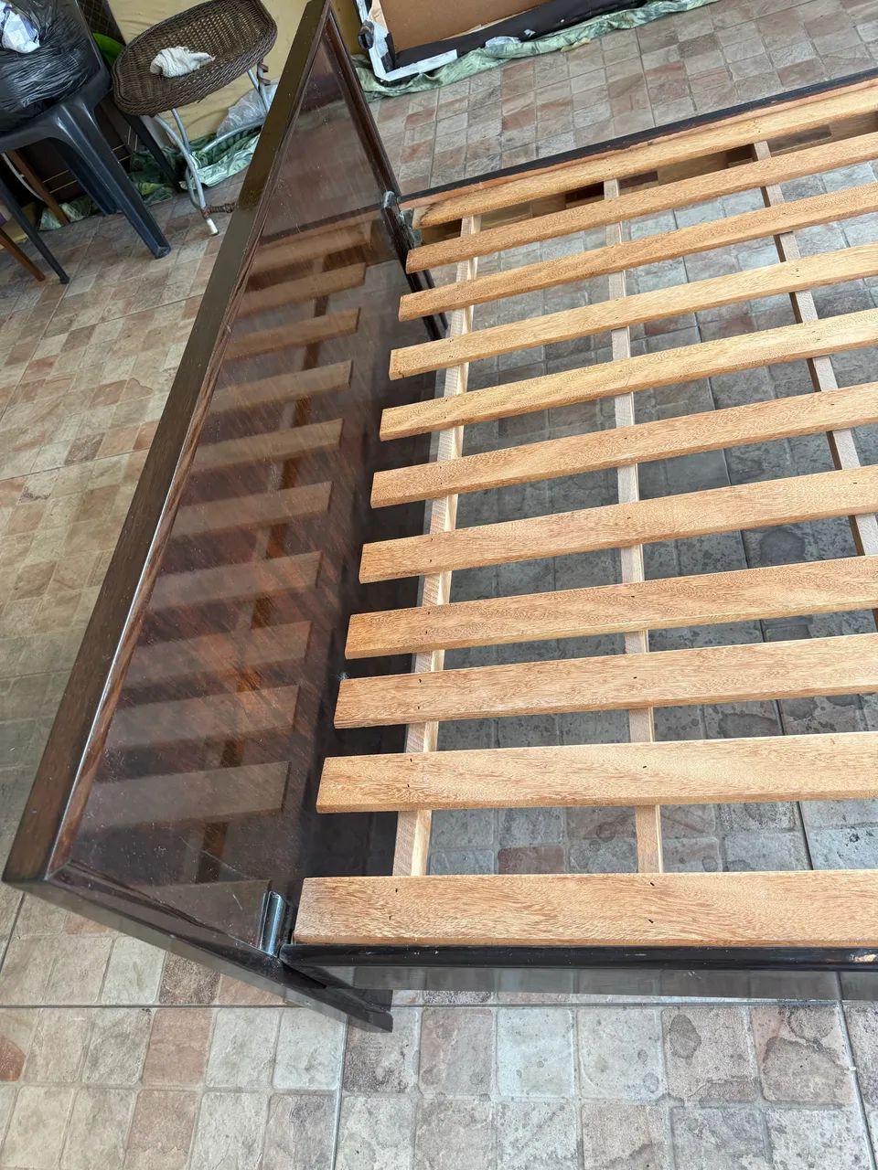 Cama de casal em madeira maciça  - Foto 3