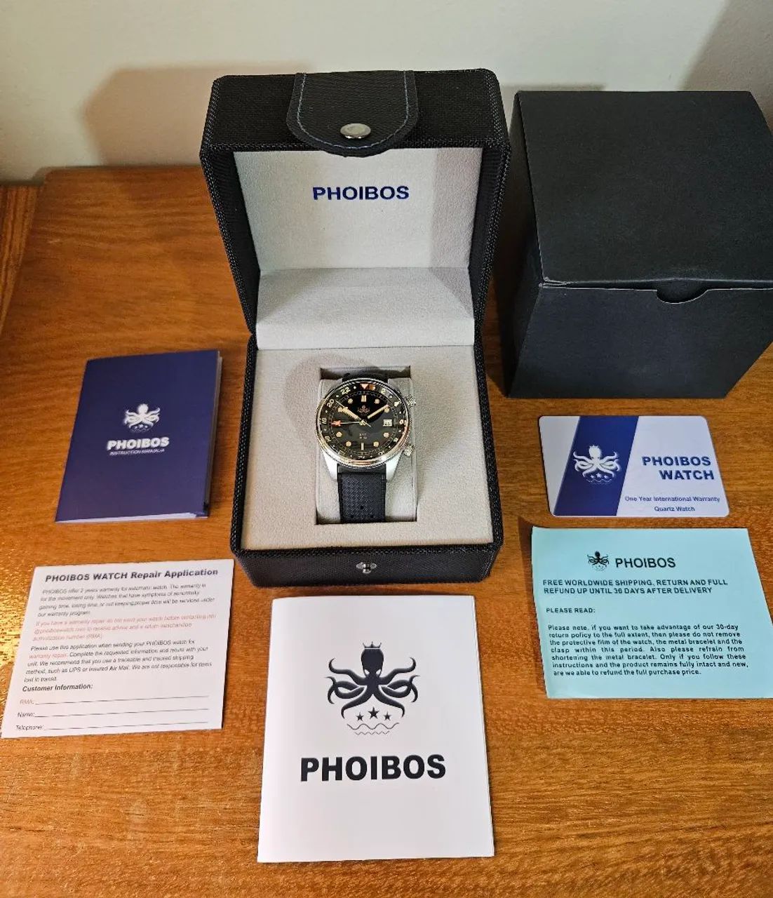 Phoibos Eagle Ray GMT Ref: PX023D - Foto 2