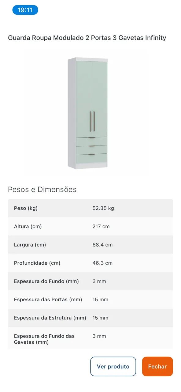 Guarda-roupa de canto - Foto 3