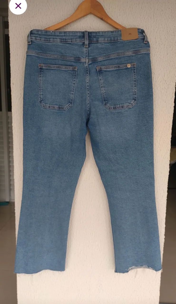 calça jeans zara 44 - Foto 3