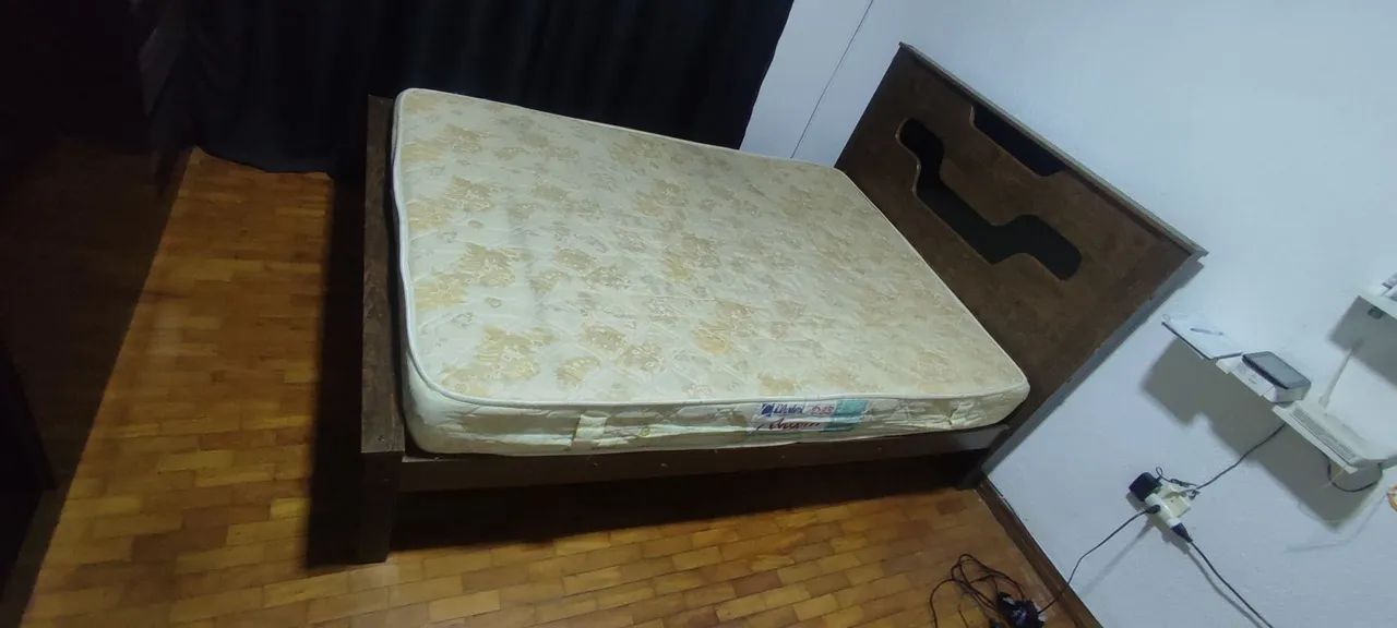 Cama casal com colchão  - Foto 2