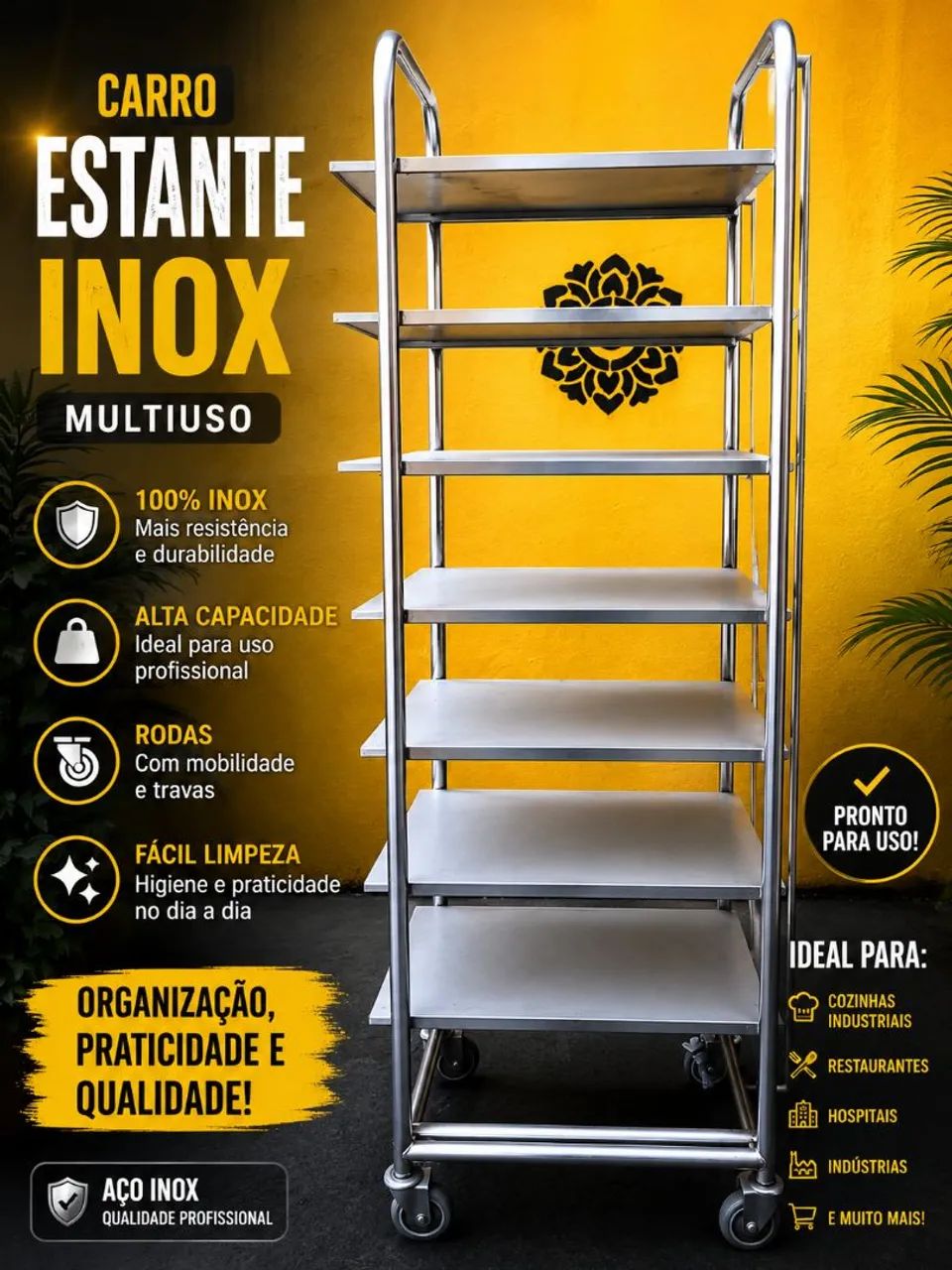 Estante Inox Multiuso 