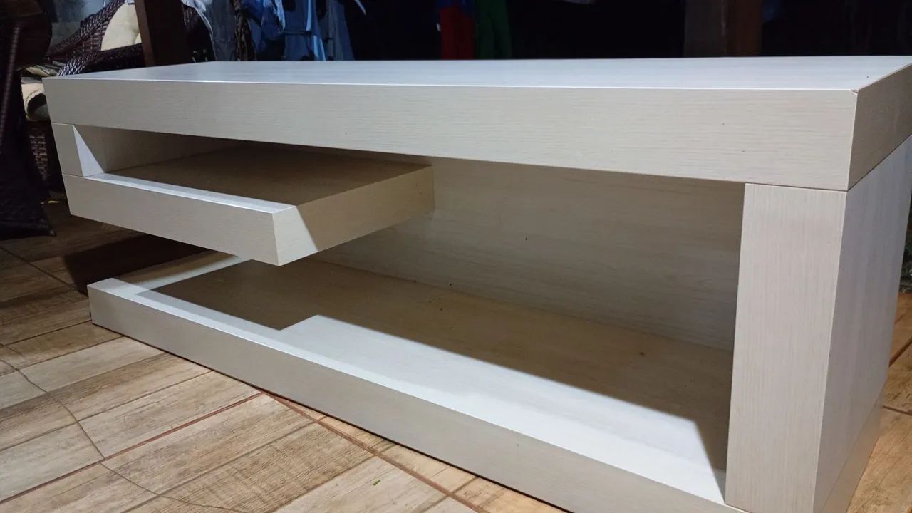 Rack para sala MDF PREMIUM COR GELO  - Foto 4