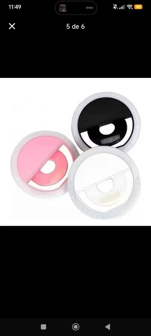Anel de Luz LED Ring Light para Celular - Novo | 3 Níveis de Iluminação - Foto 5