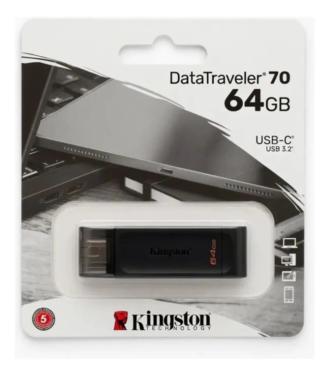 Pendrive 64GB USB-C 3.2 Kingston 