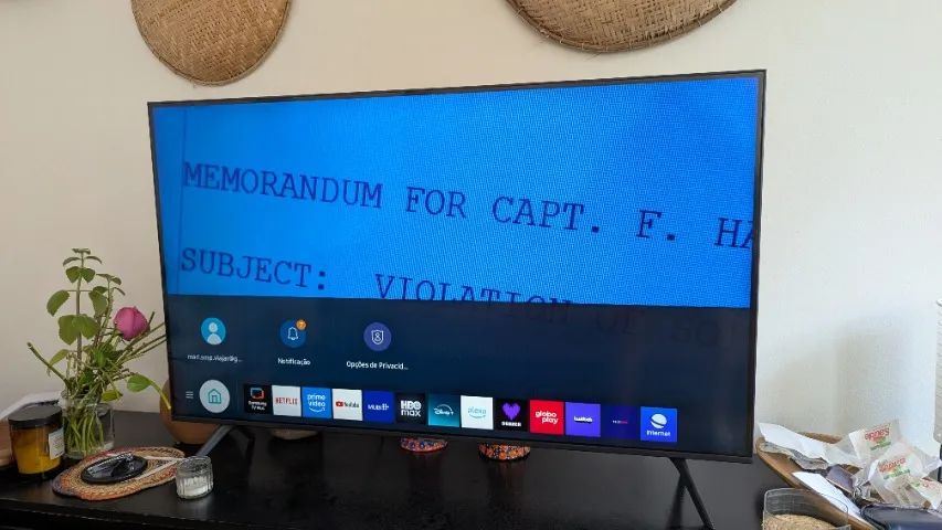  Samsung Smart TV 43" Crystal UHD 4K 43AU7700