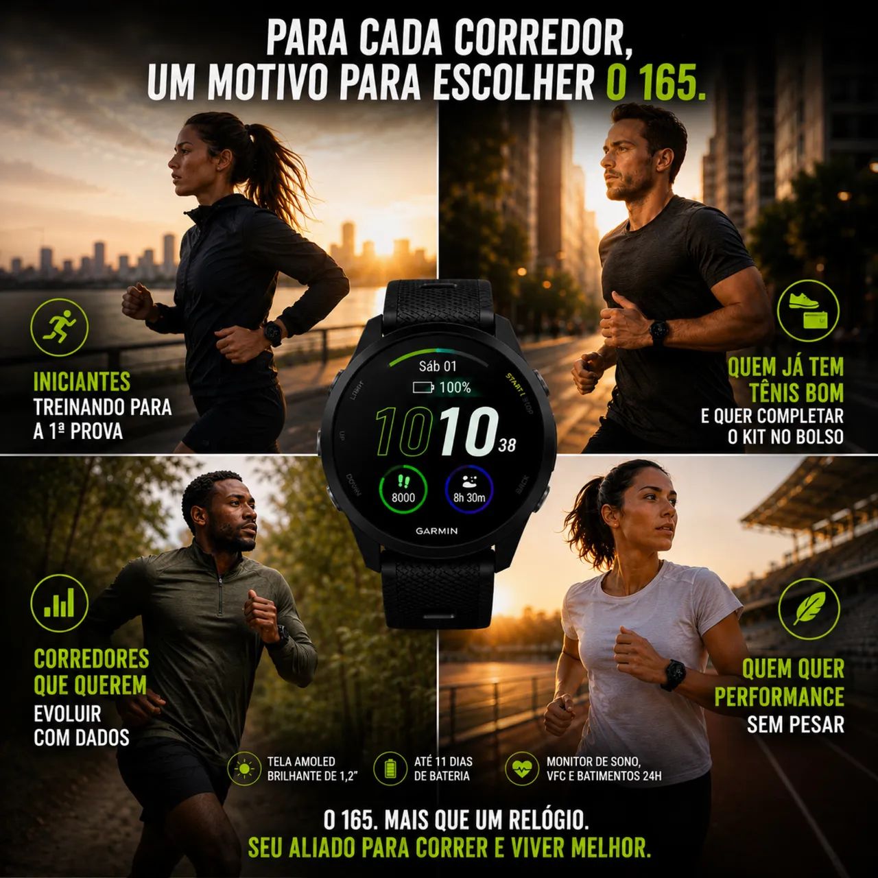Relógio Garmin 165 - Foto 3